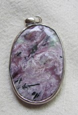 Pendant silver charoite