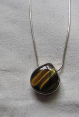 Necklace silver tiger eye