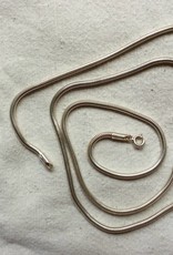 Necklace silver snake 2