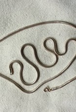 Necklace silver snake 1