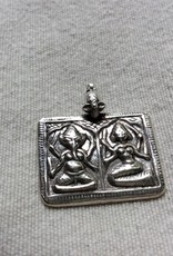 Pendant silver Ganesh Laxmi