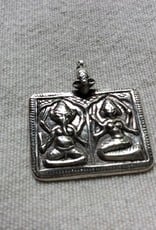 Pendant silver Ganesh Laxmi