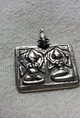 Pendant silver Ganesh Laxmi