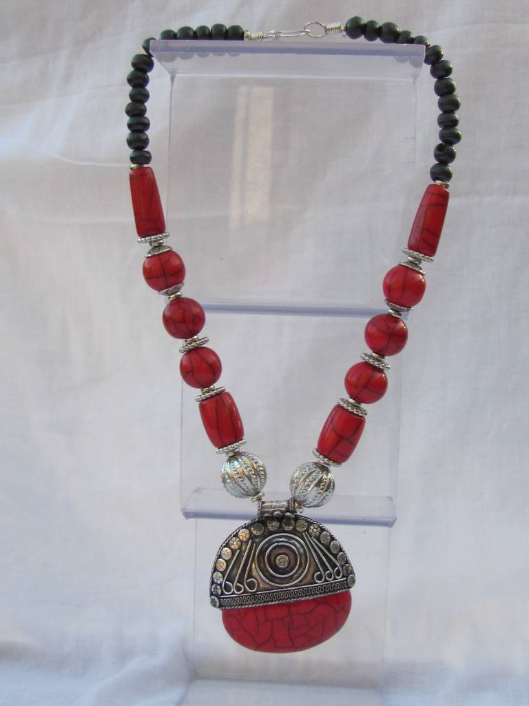 Necklace with big pendant