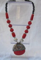 Necklace with big pendant