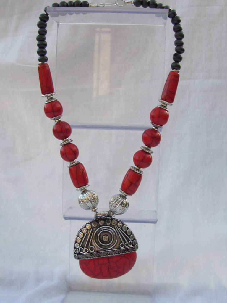 Necklace with big pendant