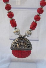 Necklace with big pendant