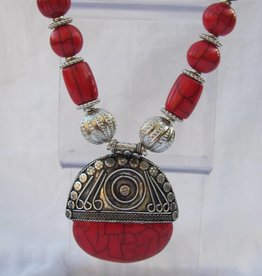 Necklace with big pendant