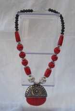 Necklace with big pendant