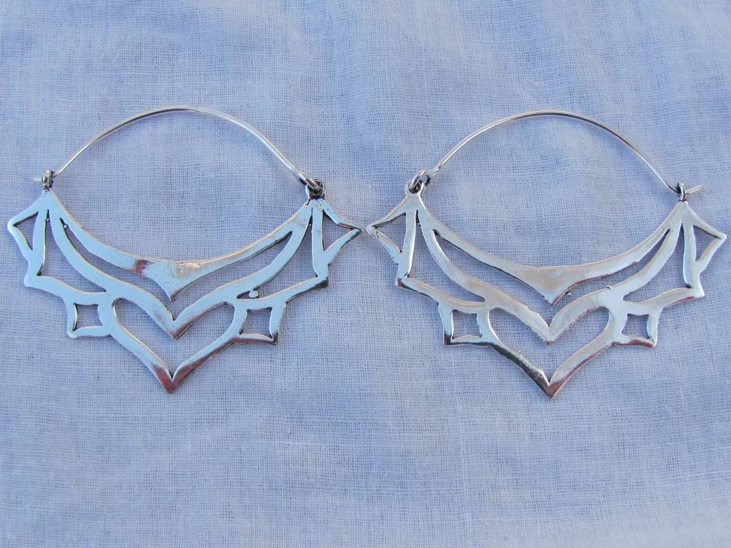 Earring silver colour