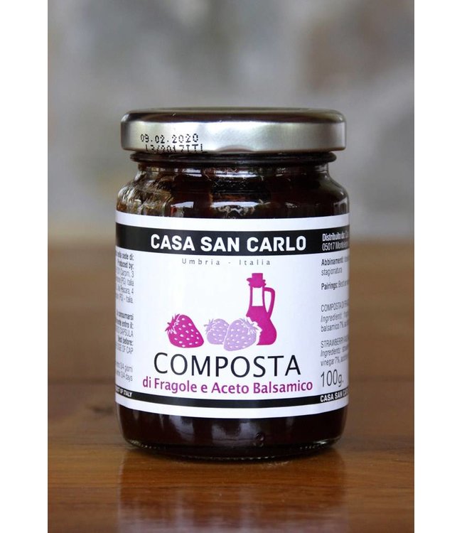 Aardbeiencompote met Balsamico azijn - 100 gr