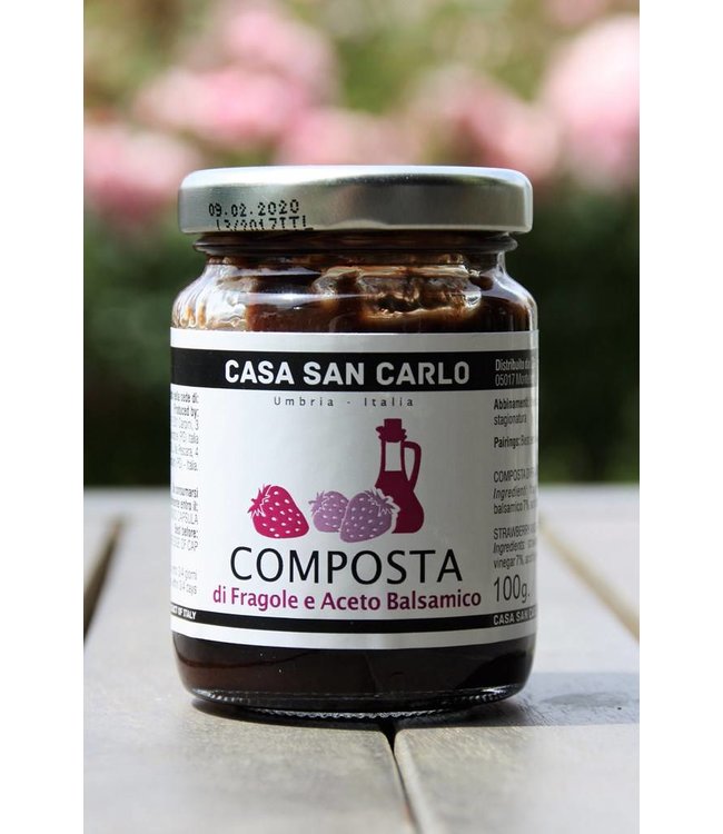 Aardbeiencompote met Balsamico azijn - 100 gr