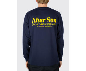 New Amsterdam Surf Association After Sun Longsleeve Black Iris - GRAIL