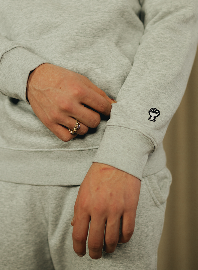 Holy Home Hoodie Heather Grey