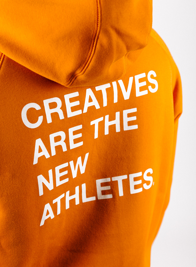 The New Originals Creatives Are The New Athletes Hoodie Orange GRAIL