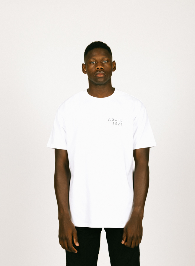 GRAIL SS21 Vetro Colorato Logo Tee White - GRAIL