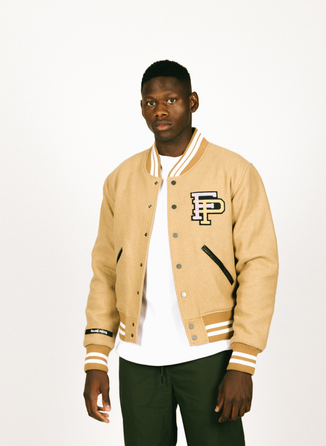 Filling Pieces Varsity Jacket Camel - GRAIL