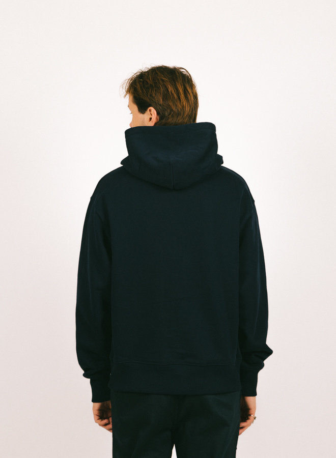 Heavyweight Cup Logo Hoodie Navy/Sky Blue