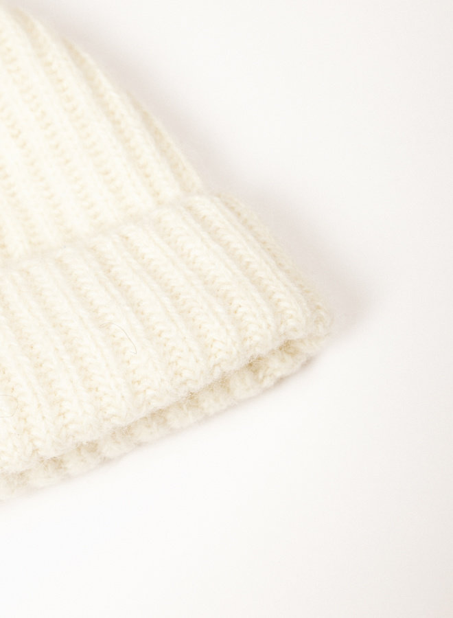 Norse Projects Alpaca Beanie Ecru - GRAIL