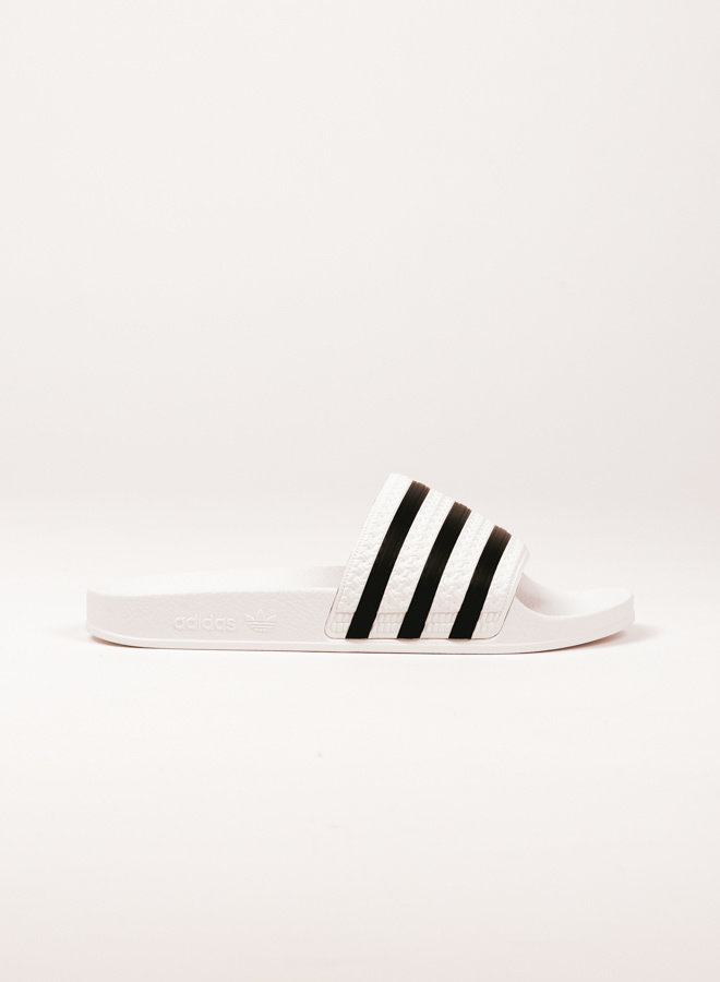 Adilette White/Black