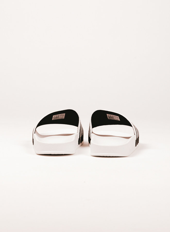 Adilette White/Black