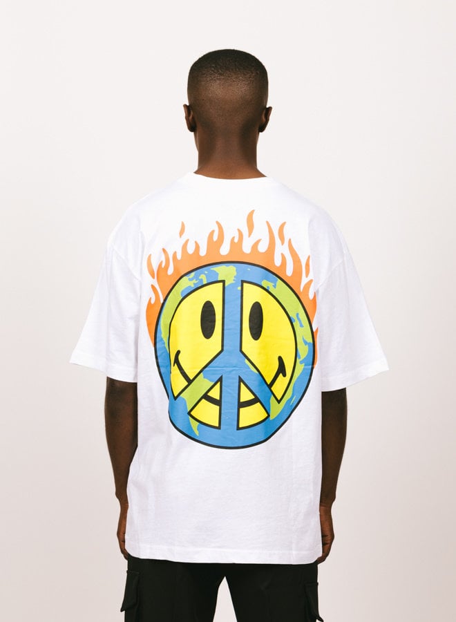 Chinatown market deals smiley flames shirt