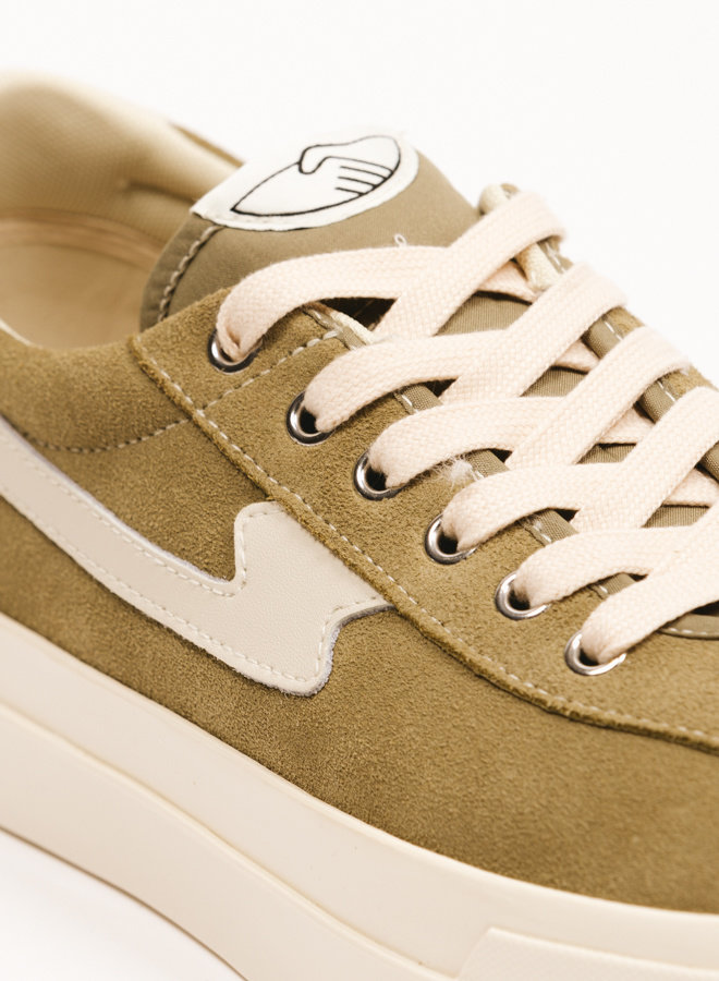 Pearl S Strike Suede Moss Ecru