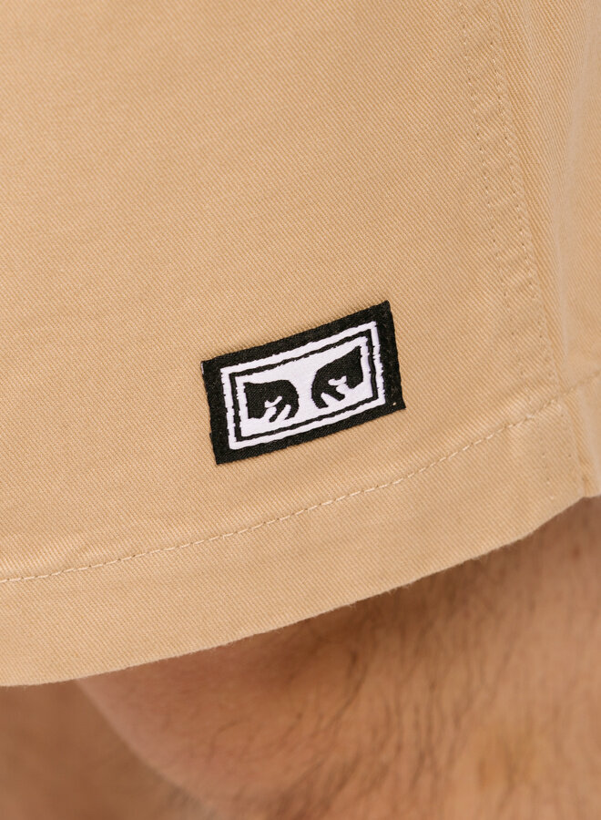 Easy Relaxed Twill Short Beige