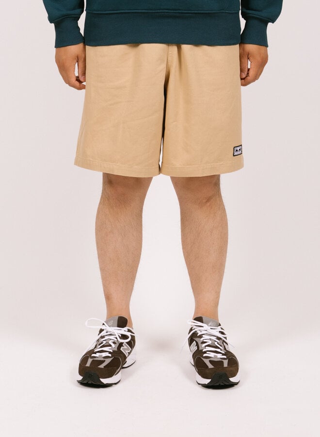 Easy Relaxed Twill Short Beige