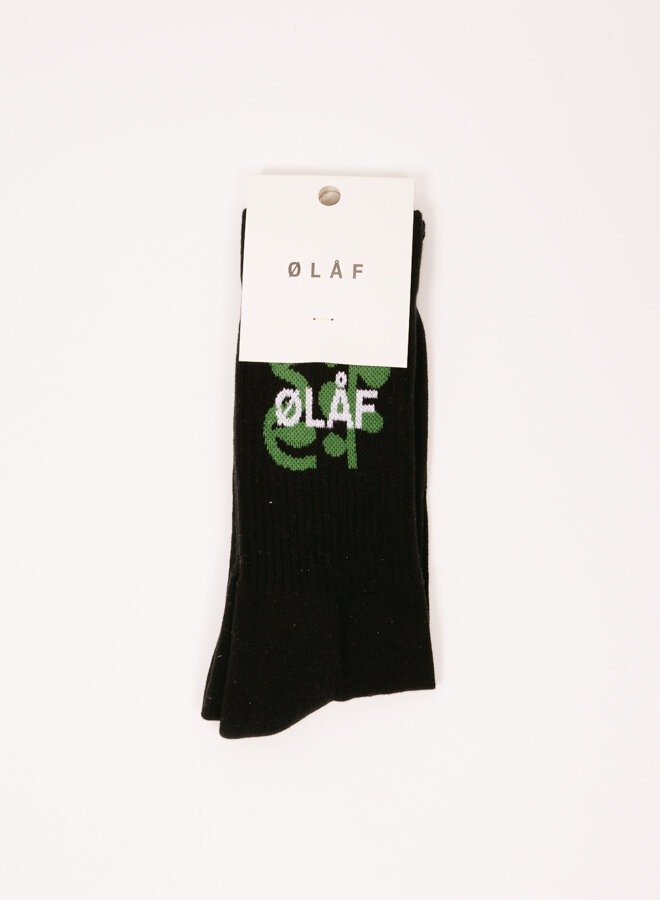 Olaf Vine Socks Black / Green