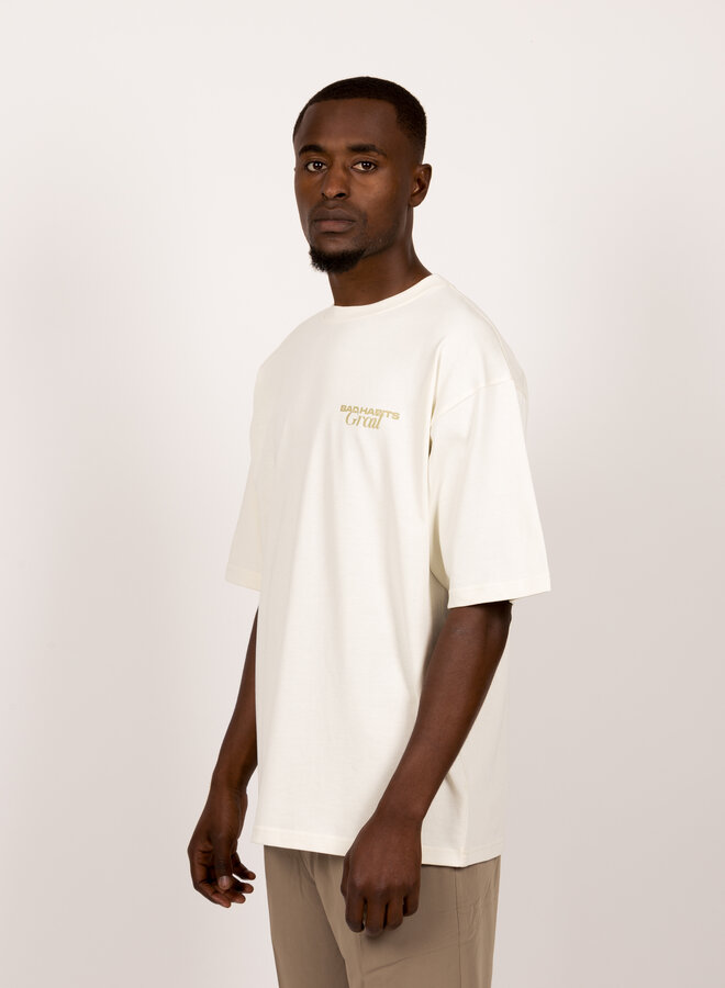 x Bad Habits Social Club Tee Coco White