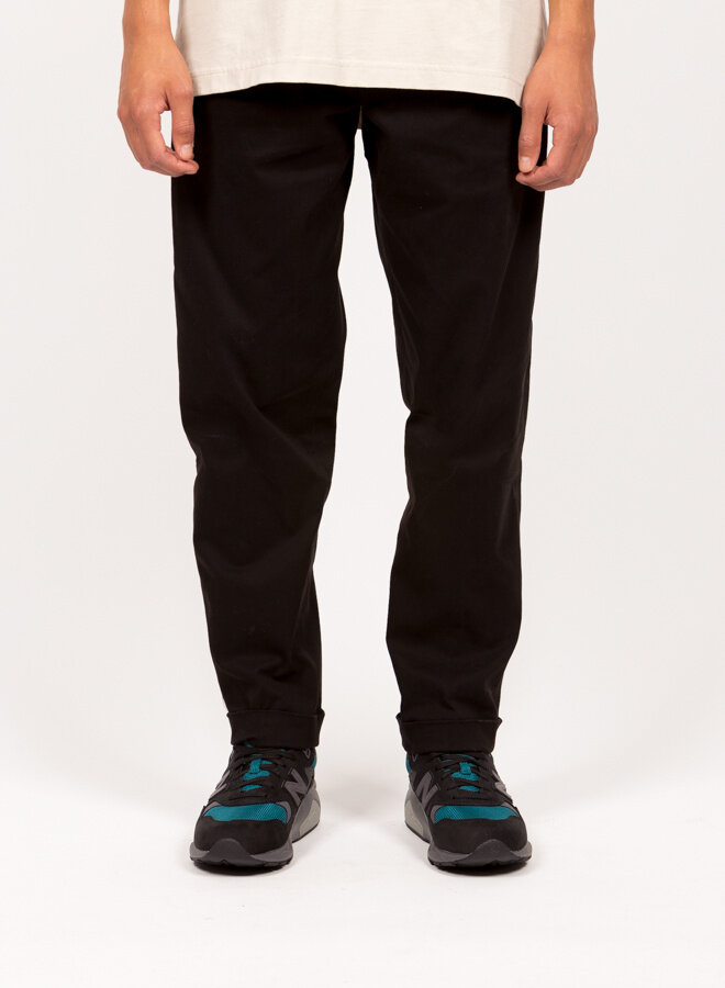 Olaf Slim Cotton Trouser Black