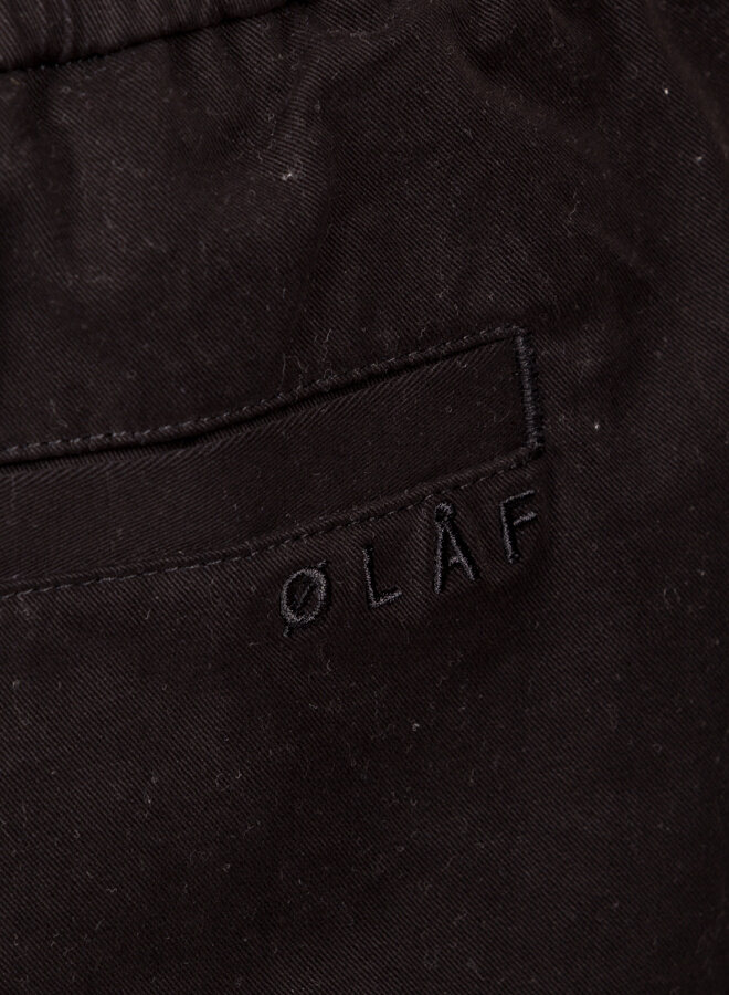 Olaf Slim Cotton Trouser Black