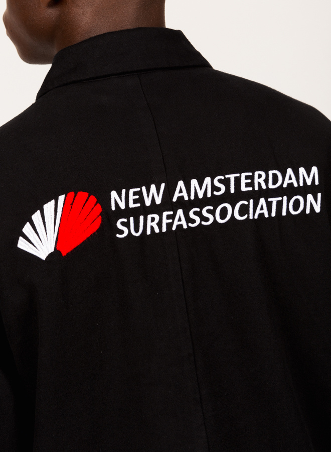 New Amsterdam Surf Association Off Shore Jacket Black - GRAIL
