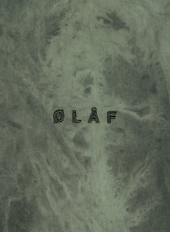Olaf Garment Dyed Anorak Green