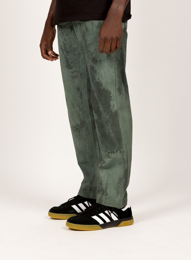 Olaf Garment Dyed Workwear Pants Green