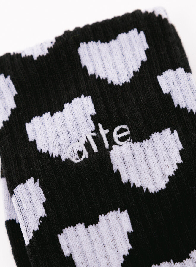 Allover Socks Logo Black/White
