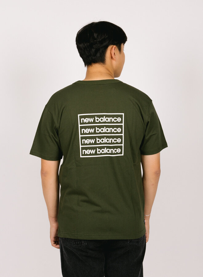 New balance sales green t shirt