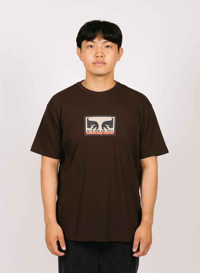 x Napapijri T-shirt Heavyweight Dark Brown