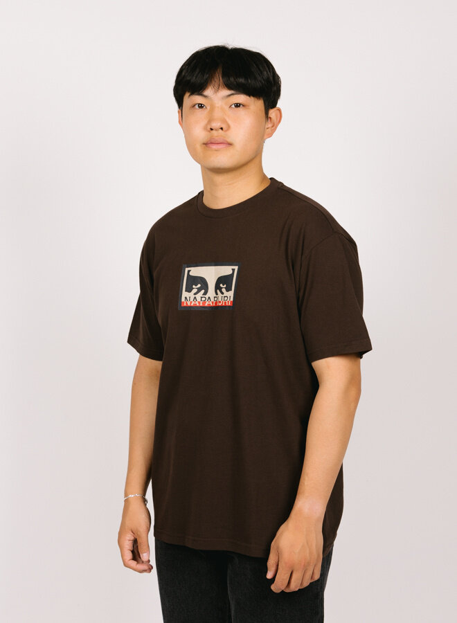 x Napapijri T-shirt Heavyweight Dark Brown