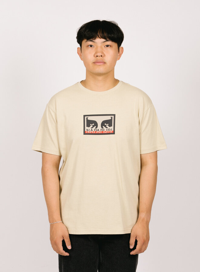 x Napapijri Heavyweight T-shirt Cream