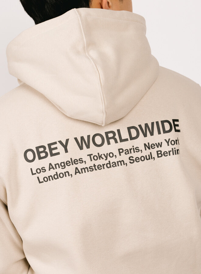 Worldwide Cities Premium Pullover Hood