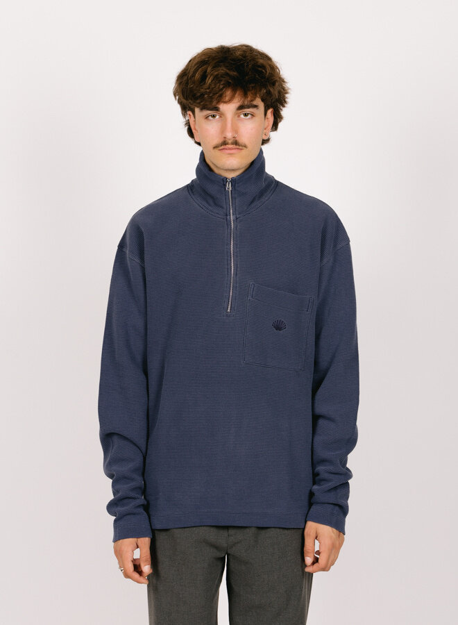 New Amsterdam Surf Association Tide Half-zip Black - GRAIL New Amsterdam Surf Association Tide Half-zip Black - GRAIL