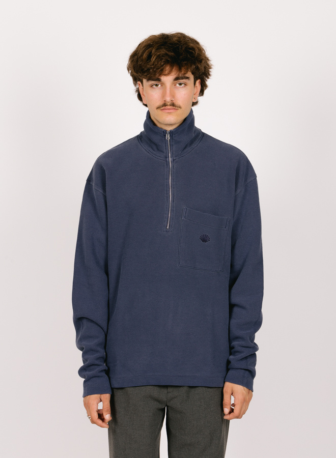 New Amsterdam Surf Association Tide Half-zip Black - GRAIL New Amsterdam Surf Association Tide Half-zip Black - GRAIL