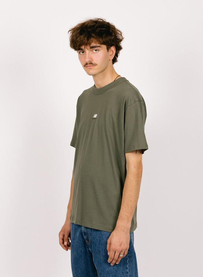 Sport Essentials Premium Cotton T-Shirt Dark Green