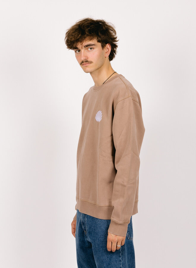 New Amsterdam Surf Association Logo Sweat Beige - GRAIL