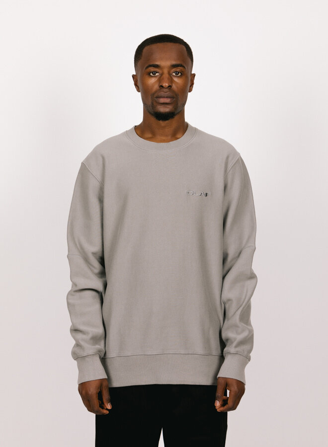 OLAF Drift Logo Crewneck Shade Grey