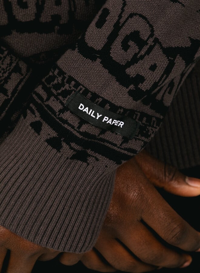 Hogba Sweater Ash Grey/Black