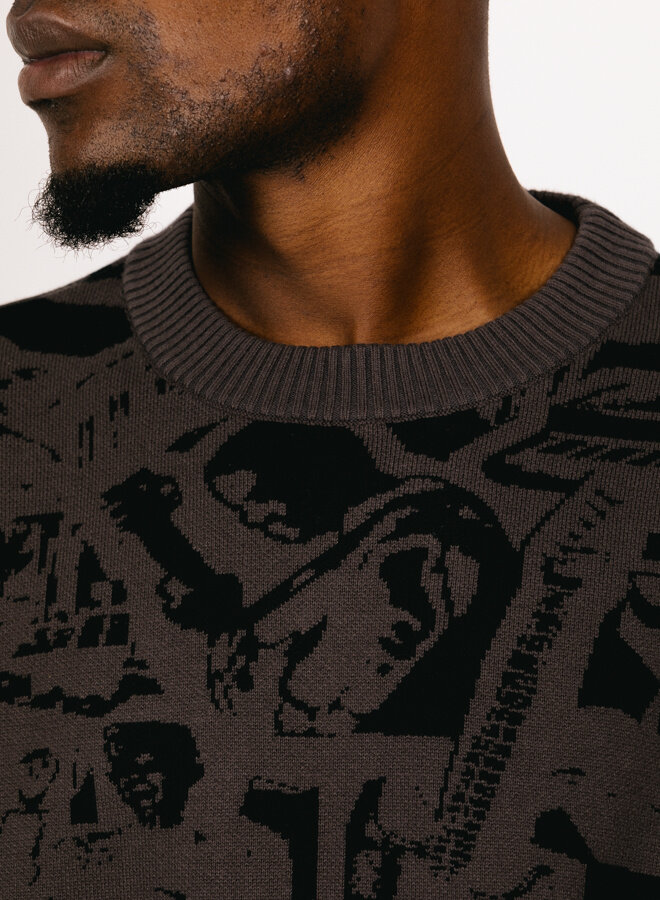 Hogba Sweater Ash Grey/Black