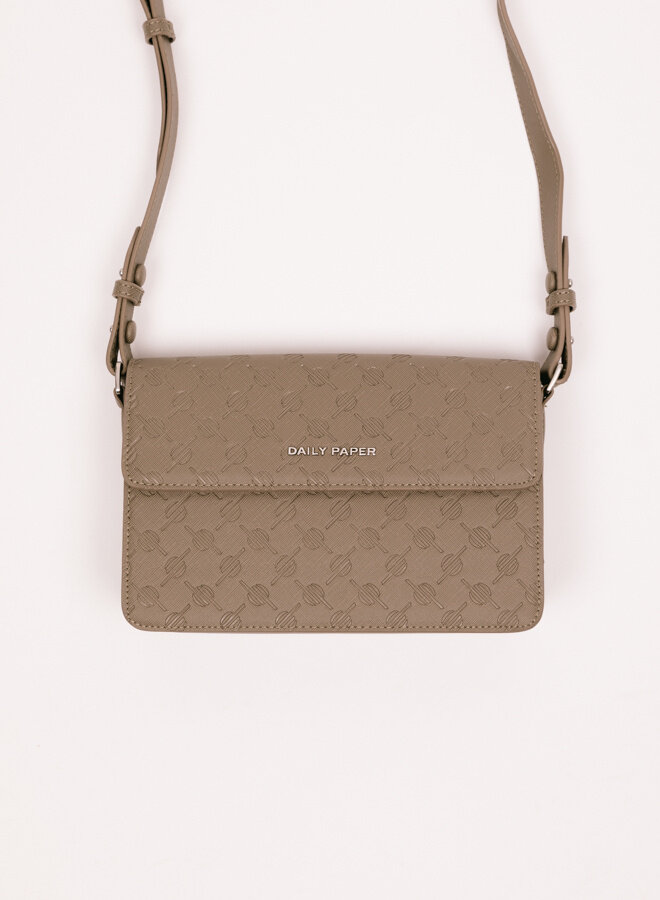 Meru Monogram Bag Taupe Grey